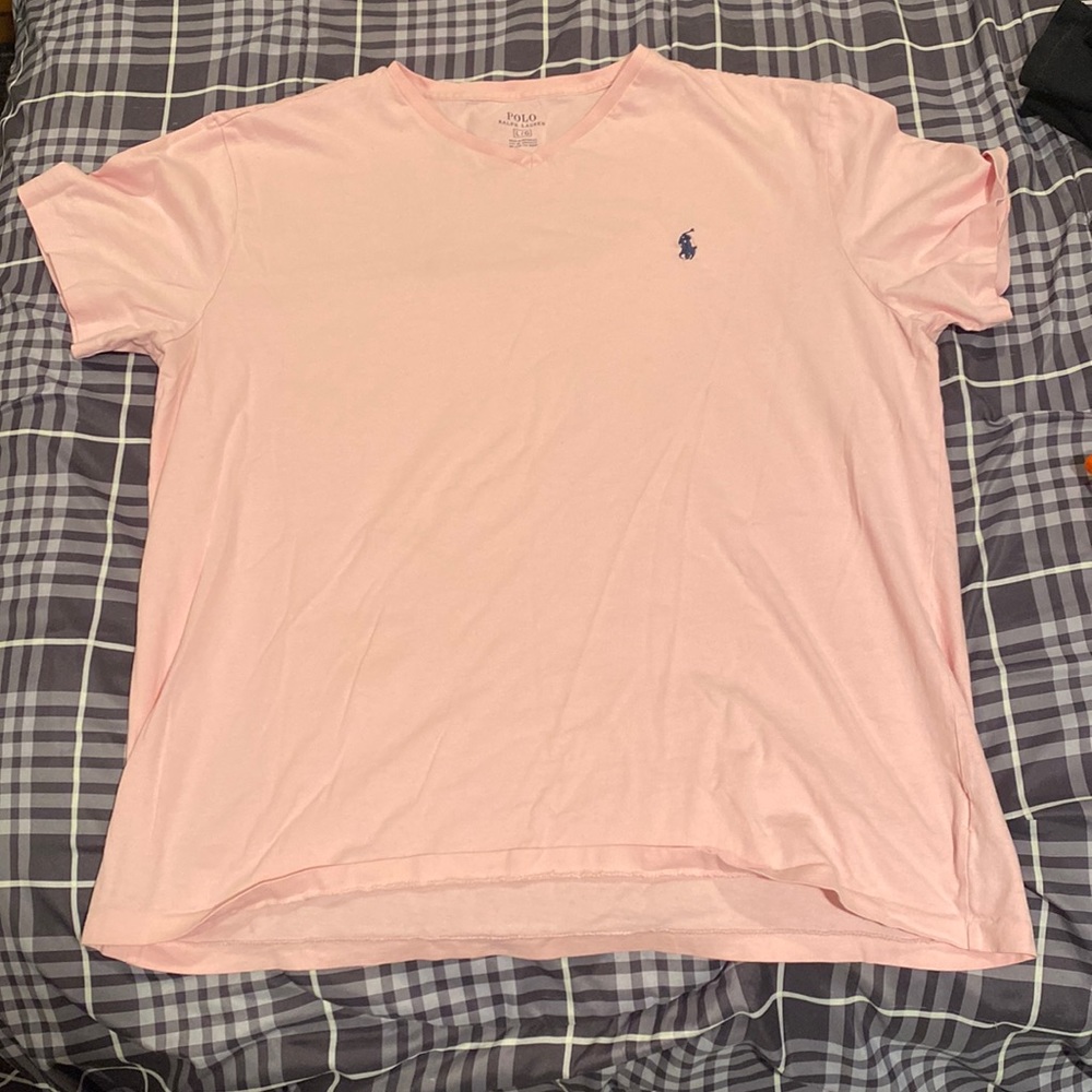 Pink polo shirt